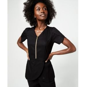 Jaanuu XXS Black Tulip Top